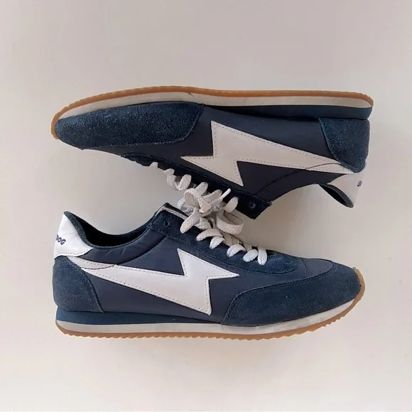 Rocket Dog Women’s Navy/White Suede Leather Athletic Sneakers, 8M - Picture 5 of 9